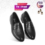 Classic Black Leather Penny Formal Shoe For Men SB-S915