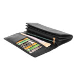 Multifunctional Woven Pattern Leather Magnetic Long Wallet For Women’s SB-W213 | Premium