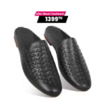Braided Design Leather Half Shoes For Men SB-S889