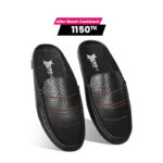 Laser Cut Design Leather Half Loafer For Men SB-S963