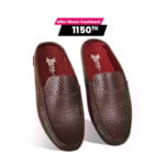 Laser Cut Design Leather Half Loafer For Men SB-S964