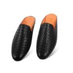 Braided Design Leather Half Shoes For Men SB-S765