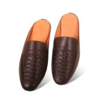Braided Pattern Leather Half Shoes For Men SB-S780