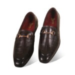 Luxury Crocodile-Embossed Penny Formal Shoes For Men SB-S733