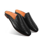 Braided Design Leather Half Shoes For Men SB-S765