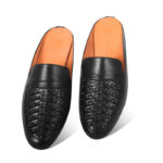 Braided Pattern Leather Half Shoes For Men SB-S779