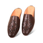 Braided Design Leather Half Shoes For Men SB-S764