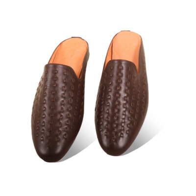 Braided Design Leather Half Shoes For Men SB-S766