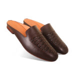 Braided Pattern Leather Half Shoes For Men SB-S780