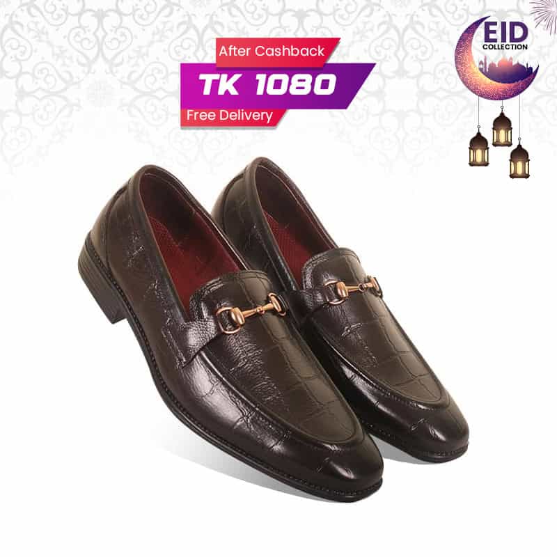 Luxury Crocodile-Embossed Penny Formal Shoes For Men SB-S733