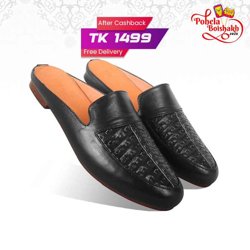 Braided Pattern Leather Half Shoes For Men SB-S779