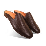 Braided Design Leather Half Shoes For Men SB-S766