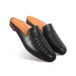 Braided Pattern Leather Half Shoes For Men SB-S779