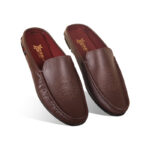 Laser Cut Design Leather Half Loafer For Men SB-S859