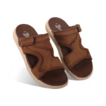 Nubuck Leather Adjustable Strap Casual Sandal For Men SB-S820