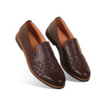 Woven design Leather Mojari Shoes For Men SB-S850
