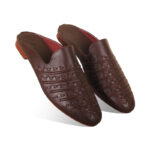 Braided Design Leather Half Shoes For Men SB-S854