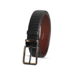Classic Woven Pattern Genuine Leather Belt SB-B199