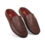 Laser Cut Design Leather Half Loafer For Men SB-S860