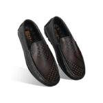 Laser Cut Design Leather Loafer For Men SB-S876
