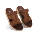 Nubuck Leather Adjustable Strap Casual Sandal For Men SB-S816