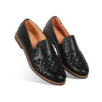Woven design Leather Mojari Shoes For Men SB-S849