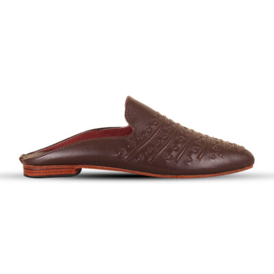 Braided Design Leather Half Shoes For Men SB-S854