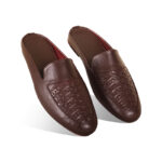 Braided Pattern Leather Half Shoes For Men SB-S862