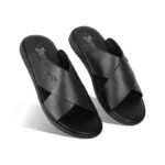 Stylish Leather Slip-On Sandal For Men SB-S802
