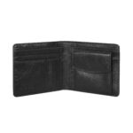 Classic Black Leather Short Wallet SB-W227