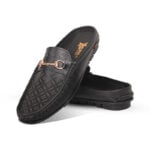 Laser Cut Design Leather Half Loafer For Men SB-S805
