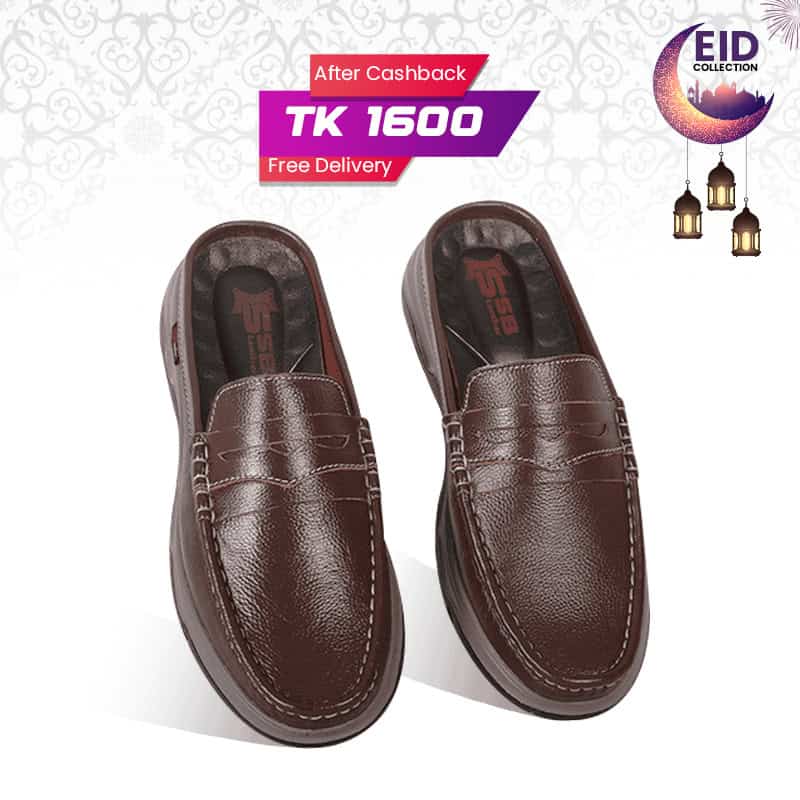 Genuine Leather Half Shoes For Men SB-S1024