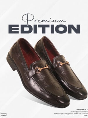 Luxury Crocodile-Embossed Penny Formal Shoes For Men SB-S733