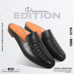 Braided Pattern Leather Half Shoes For Men SB-S779