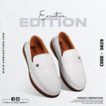 White Leather Casual Shoes For Men SB-S829