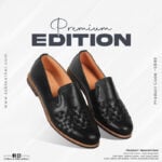 Woven design Leather Mojari Shoes For Men SB-S849