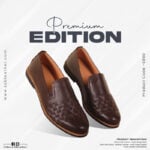 Woven design Leather Mojari Shoes For Men SB-S850