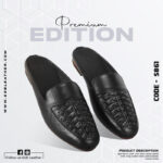 Braided Pattern Leather Half Shoes For Men SB-S861