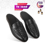 Braided Pattern Leather Half Shoes For Men SB-S861