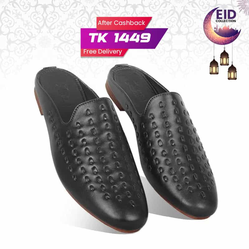 Braided Design Leather Half Shoes For Men SB-S889