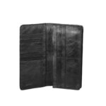 Woven Leather Long Wallet For Men SB-W229