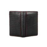 Woven Leather Small Card Wallet SB-W231