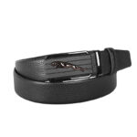 Stylish Black Leather Gear Belt For Men SB-IB037