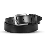 Classic Black One Part Leather Belt For Men-IB108