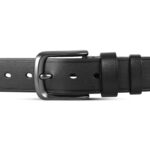 Classic Black One Part Leather Belt For Men-IB110