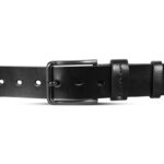 Classic Black One Part Leather Belt For Men-IB106