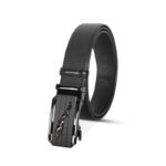 Stylish Black Leather Gear Belt For Men SB-IB037