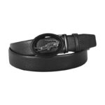 Croco Style Black Leather Gear Belt For Men SB-IB049