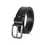 Classic Black One Part Leather Belt For Men-IB108