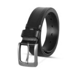 Classic Black One Part Leather Belt For Men-IB112
